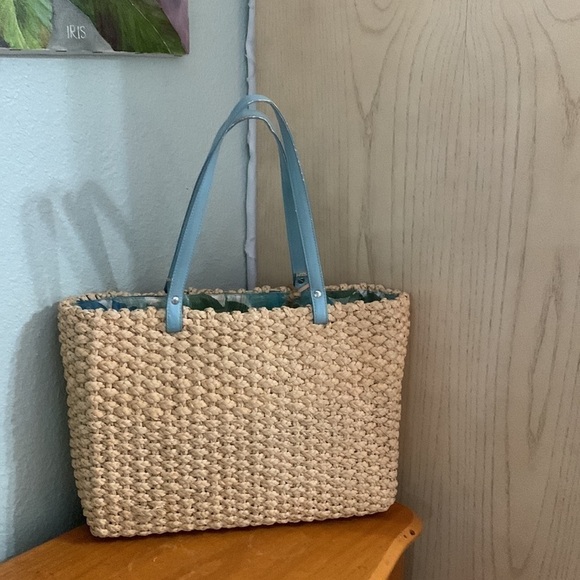 Nine west vintage wicker rope, weave bag - Picture 2 of 6